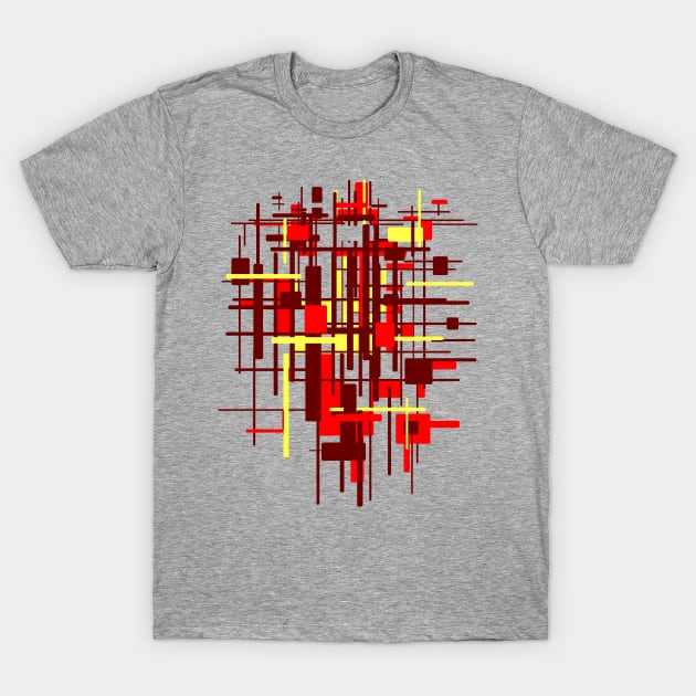 abstract architecture matric face T-Shirt by Nikokosmos